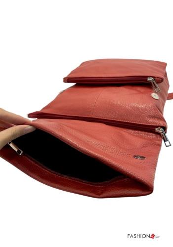 Genuine Leather Backpack with pockets with zip - ph 5