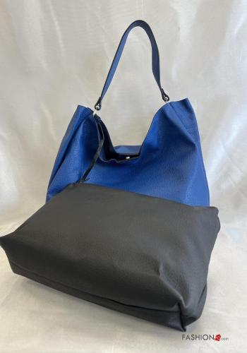 Borsa a spalla in Vera pelle con zip - ph 3