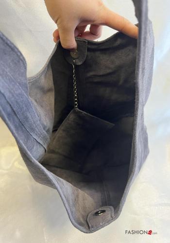 Schultertaschen aus Echtes Leder mit Portmonnaie - ph 4