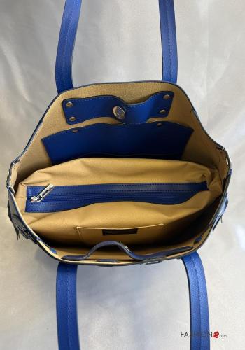 Tasche aus Echtes Leder mit Reißverschluss mit Schultergurt - ph 3