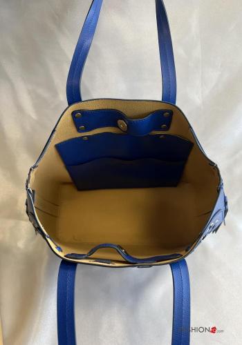 Tasche aus Echtes Leder mit Reißverschluss mit Schultergurt - ph 4