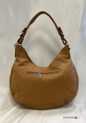Bolsa de hombro de Cuero Genuino con cremallera - ph 3
