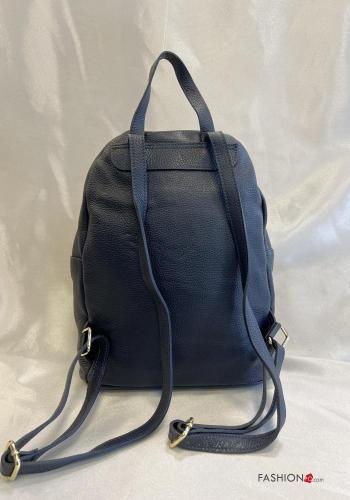 adjustable Genuine Leather Backpack with zip - ph 4