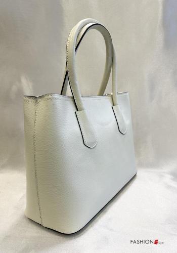 Sac à main en Cuir Véritable avec fermeture éclair avec bandoulière - ph 2