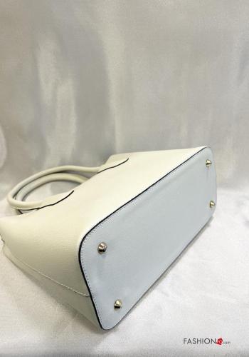 Sac à main en Cuir Véritable avec fermeture éclair avec bandoulière - ph 3