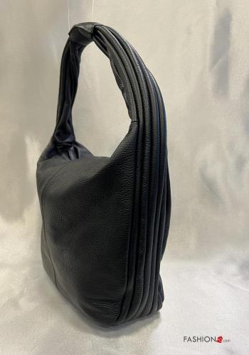 Bolsa de hombro de Cuero Genuino con cremallera - ph 2