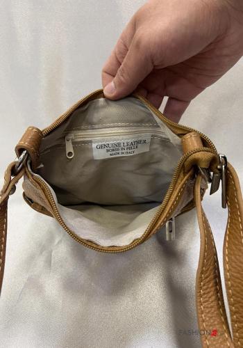 Genuine Leather Bag with pockets with zip - ph 4