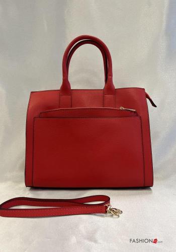 Tasche aus Echtes Leder mit Taschen mit Geldbörse mit Schultergurt mit Reißverschluss - ph 2