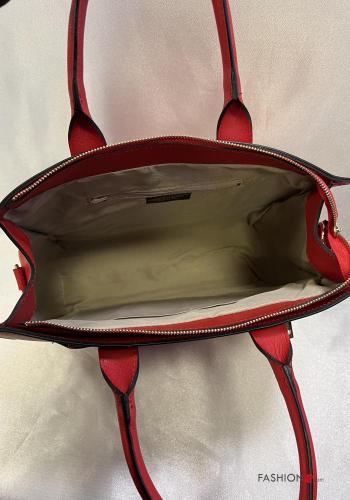 Tasche aus Echtes Leder mit Taschen mit Geldbörse mit Schultergurt mit Reißverschluss - ph 5