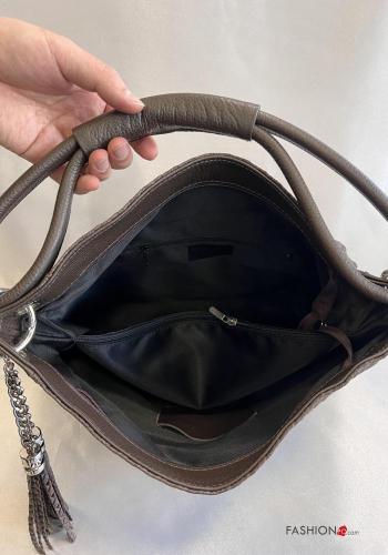 Schultertaschen aus Echtes Leder mit Taschen - ph 5