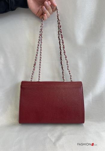 Schultertaschen aus Echtes Leder mit kette - ph 3
