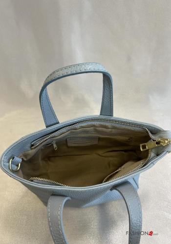 Bolso de Cuero Genuino con bandolera - ph 4