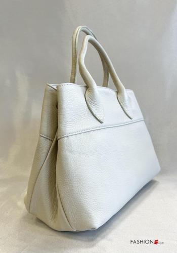 Borsa a spalla in Vera pelle con zip con tracolla - ph 6