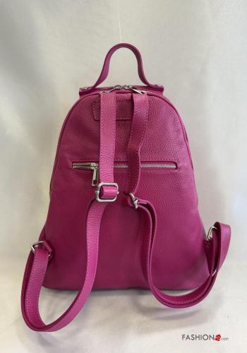 Zaino in Vera pelle regolabile con zip - ph 3