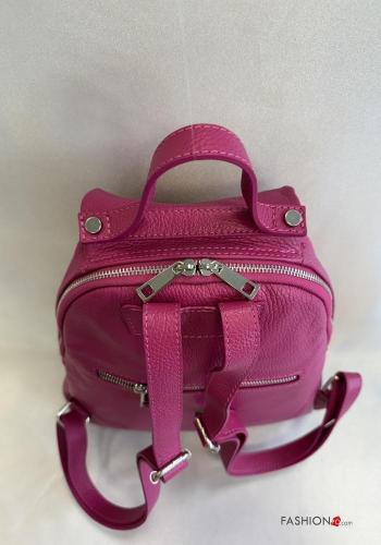 Zaino in Vera pelle regolabile con zip - ph 4