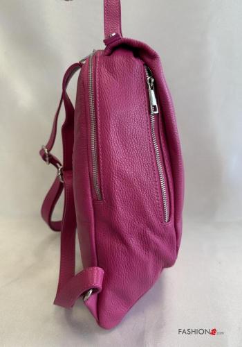 Zaino in Vera pelle regolabile con zip - ph 5