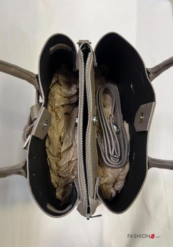 Bolsa de mano de Cuero Genuino con bandolera - ph 4