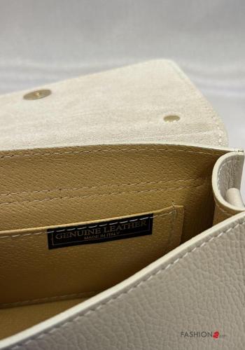 Handtasche aus Echtes Leder mit Schultergurt mit kette - ph 4