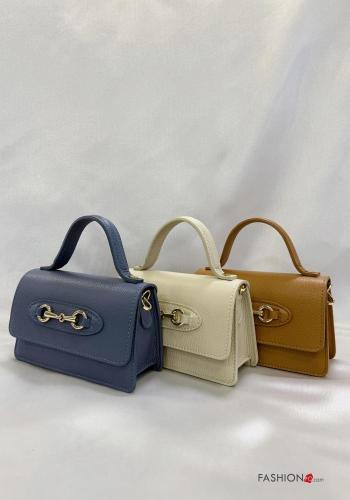 Handtasche aus Echtes Leder mit Schultergurt mit kette - ph 5