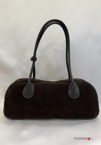 Schultertaschen aus Echtes Leder mit Reißverschluss - ph 3