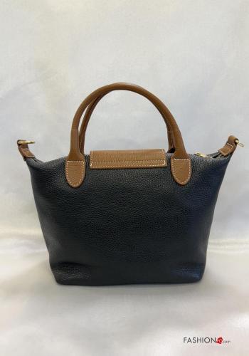 Handtasche aus Echtes Leder mit Reißverschluss mit Schultergurt - ph 3