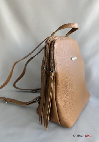 Rucksack aus Echtes Leder mit Reißverschluss - ph 2