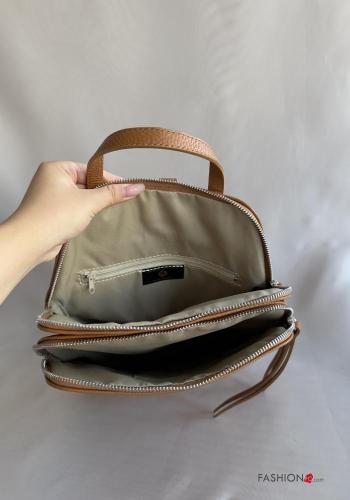 Rucksack aus Echtes Leder mit Reißverschluss - ph 4