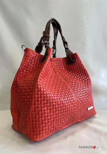 Handtasche aus Echtes Leder mit Schultergurt - ph 3