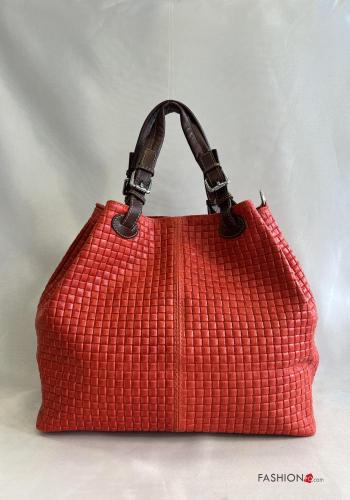 Handtasche aus Echtes Leder mit Schultergurt - ph 4