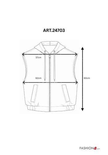 Sudadera sin mangas con cremallera con capucha con bolsillos - ph 5