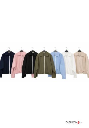 Sudadera manga larga con cuello con bolsillos con cremallera - ph 2