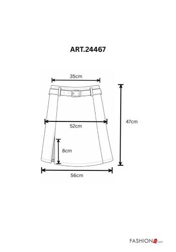 Minifalda cintura alta con cinturón - ph 2