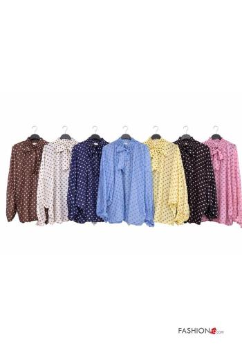 Camisa con lazo con cuello en v - ph 2