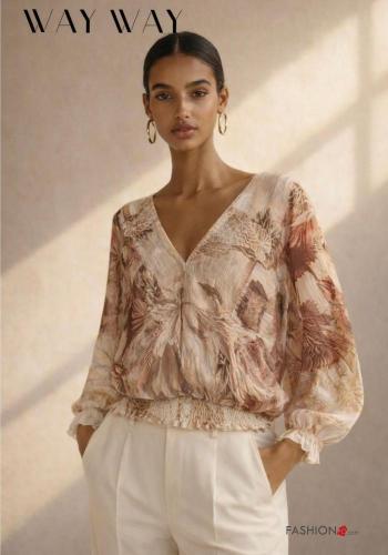 Shirt with bow with v-neck - ph 2