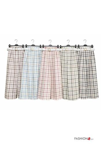 high waist Trousers with belt with pockets - ph 2