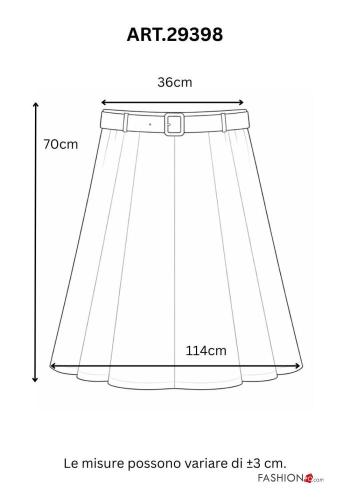 pleated Skirt with belt - ph 4