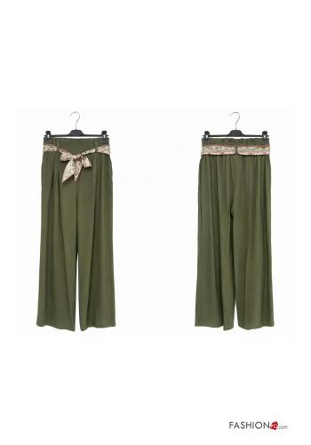 Pantalone vita alta con cintura - ph 3