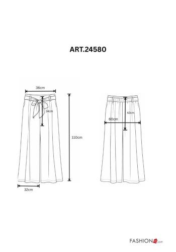 Pantalone vita alta con cintura - ph 4