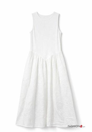 Vestido de Algodón sin mangas bordado inglés - ph 2