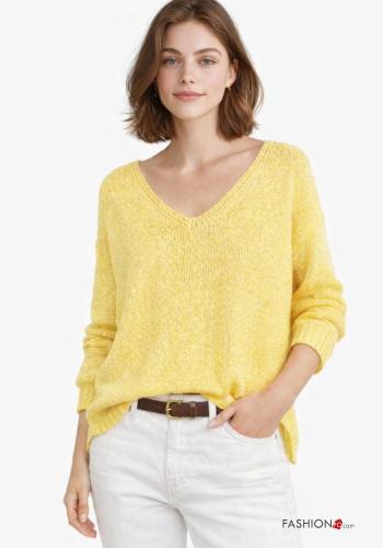 Pull à col en V - ph 1