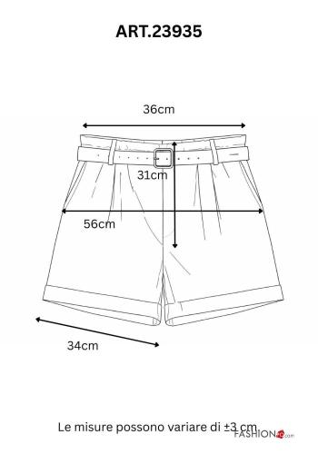 Cotton Trousers with belt - ph 3