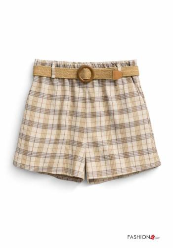 Cotton Shorts with belt - ph 2