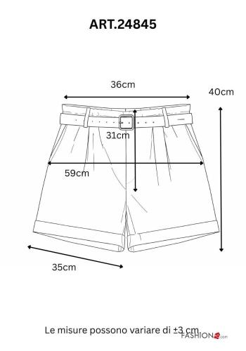 Cotton Shorts with belt - ph 3