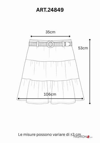 Falda de Algodón con cinturón - ph 3