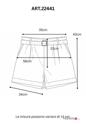 Shorts de Lino con cinturón - ph 3