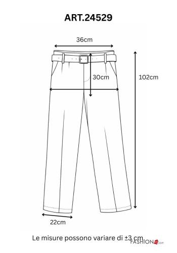 Trousers with belt with pockets - ph 3