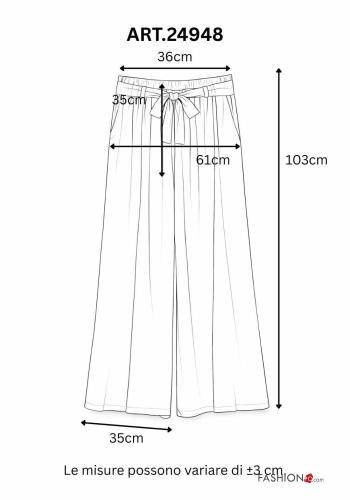 Trousers with belt with pockets - ph 3