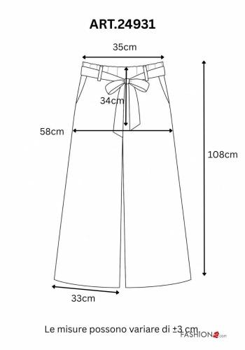 Trousers with belt with pockets - ph 3
