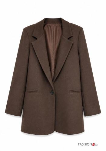 Blazer com botões com bolsos com forro - ph 2