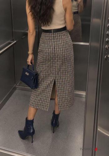 Skirt with belt with pockets - ph 3
